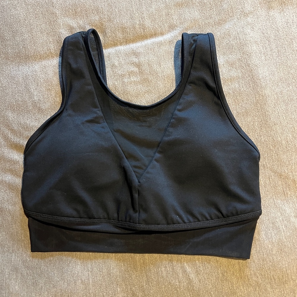 ALO Yoga Mesh Black Bralette - Small
